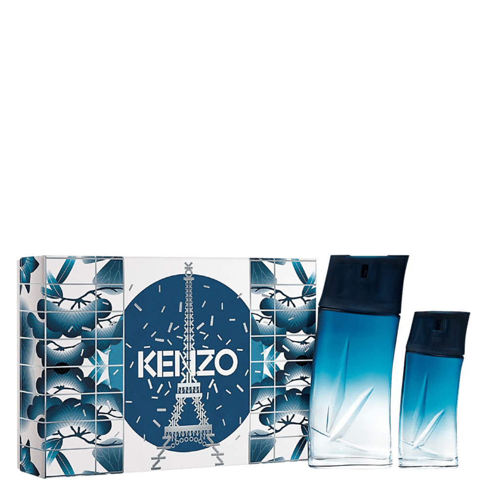 Kit Kenzo Homme Eau de Parfum Masculino 100ml 30ml essentialparfums